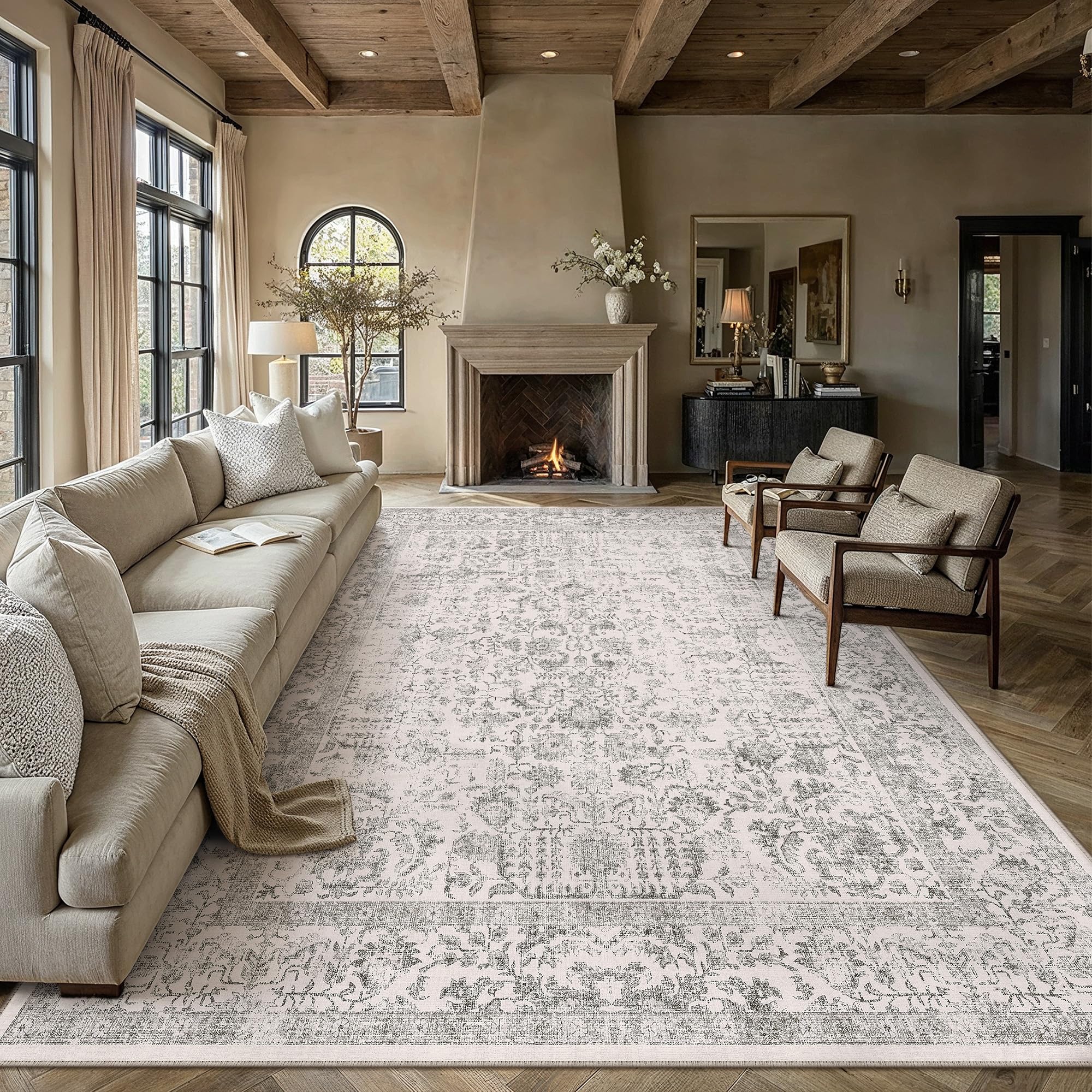 ◆シーツ◆240×300cm◆グレー◆Z-2506WE12◆ Amazon.com: PureCozy Gray Area Rug 10x12 Machine Washable Large